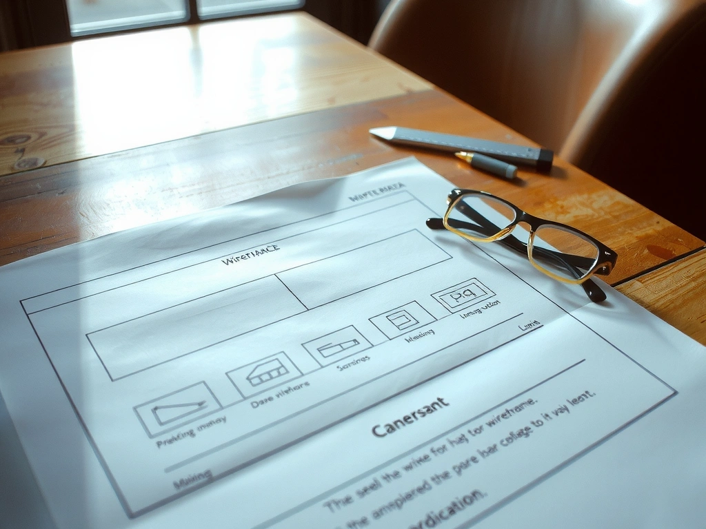 Table d'architecture numérique avec plans et outils de précision